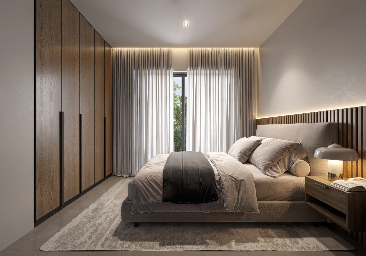 Dormitorio principal con armario empotrado